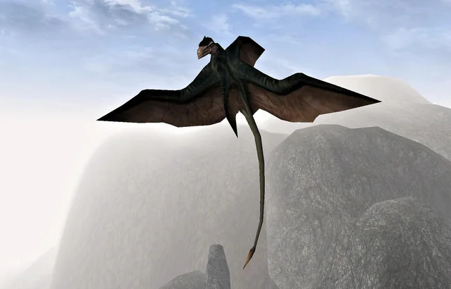cliff racer from morrowind in sky